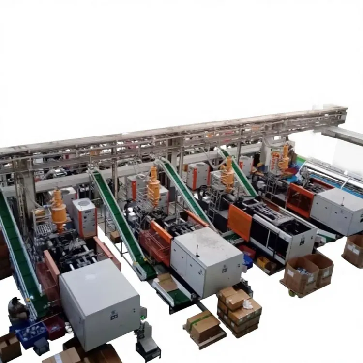 Packing Automation System with Pick and Place Robots Conveyor Integration for Industrial Packaging Line