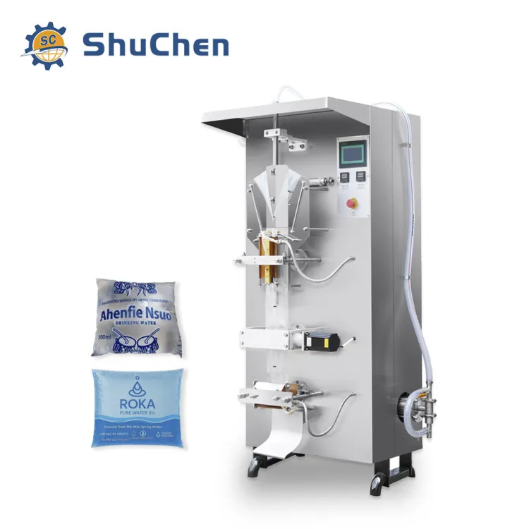 Shuchen Fully Automatic Sachet Water Packing Machine VFFS System for Milk Soy Sauce Vinegar Liquid Packaging Machine