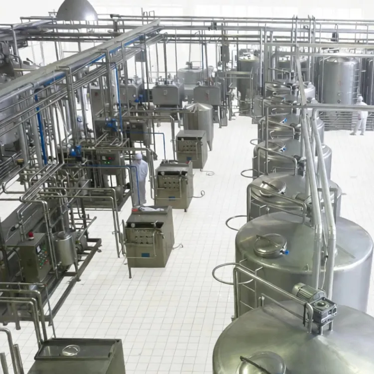 Full Automatic 2000L/H Milk Processing Line with Aseptic Package
