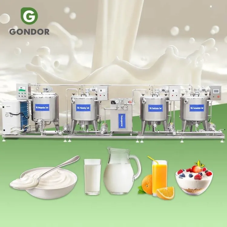 Uht Industrial Milk Powder Yoghurt Yogurt Dairy Make Process Machine Small Scale Plant Production Line
