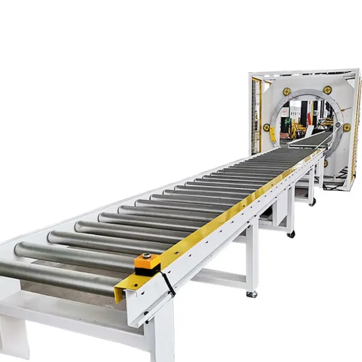 Automated Production Line Integration with Roller Conveyor System for Unmanned Operation Horizontal Wrapping Machine