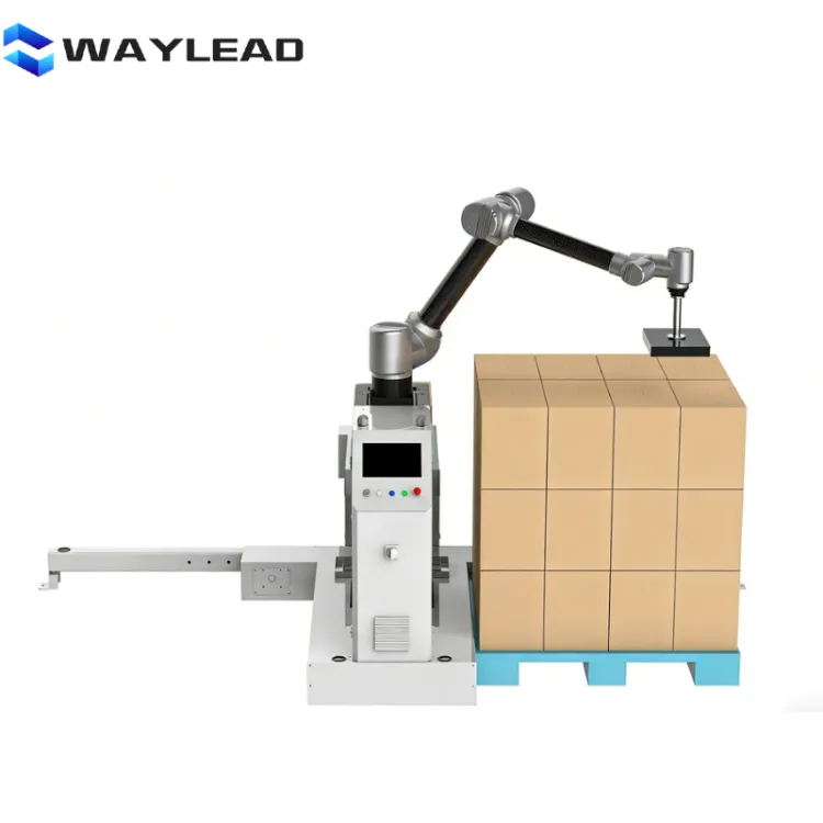 Full Automatic Industrial Palletizing Robot Box Production Line Solution Palletizer Customized Robot Palletizing System