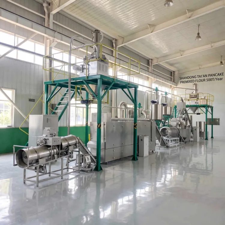 LIKAI Automatic Twin Screw Corn Snack Extruder Machine Puff Snack Production Line with 60-500kg/h Capacity 220V/380V