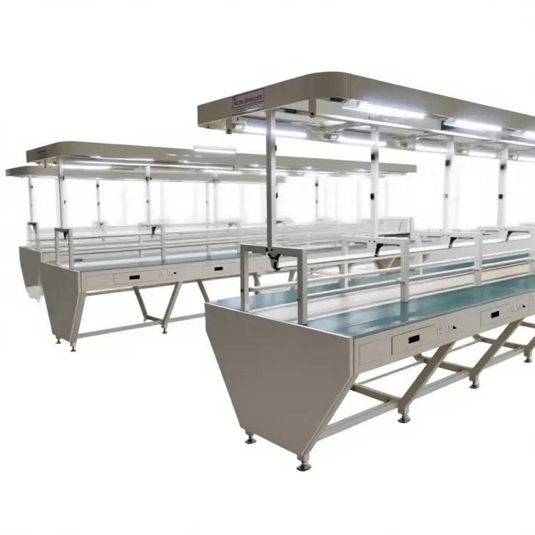 Assembly Line Conveyor Belt System Industrial Production Line Conveyor for Manufacturing Automation Material Handling