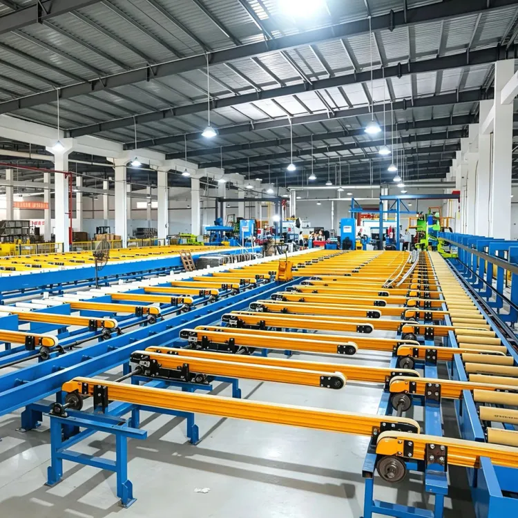 Yizheng 1250T PLC Controlled Cold Bed Conveyor Production Line 50KW 380V 1 Year Warranty Made in Guangdong