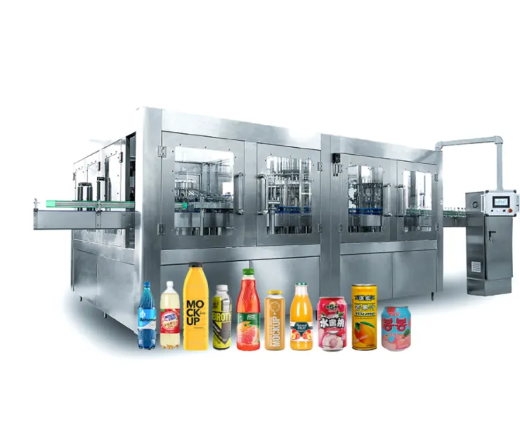 Energy Drinks Complete Fruit Juices Making Beverage Bottling Filling Machine Production Line Plant