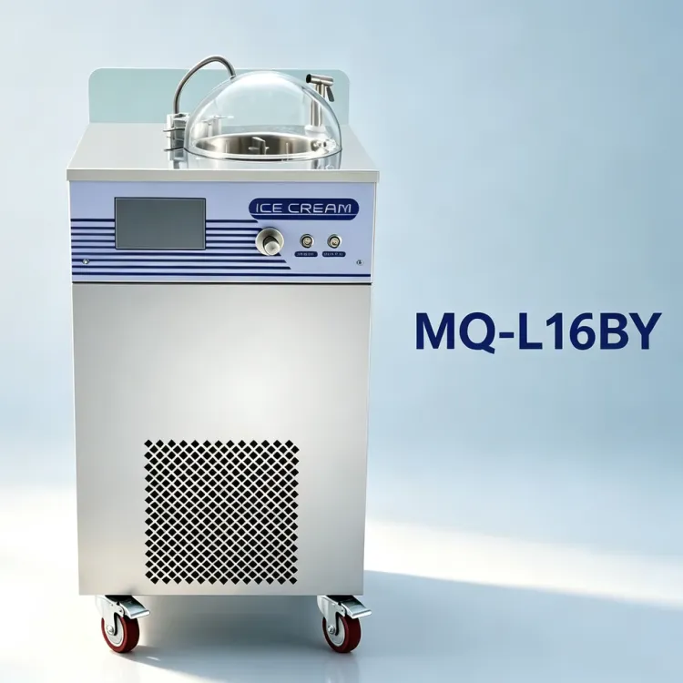 Commercial Italian Gelato Machine Vertical Batch Freezer Hard Ice Cream Making Machine for Dessert Shop Restaurant