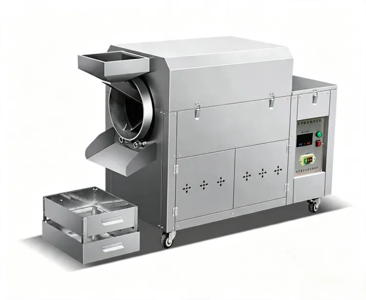 KR-RM50Commercial Roasting Machine for Corn, Peanuts, Chestnuts Large Capacity Nut Roaster for Business Use Electric Heating