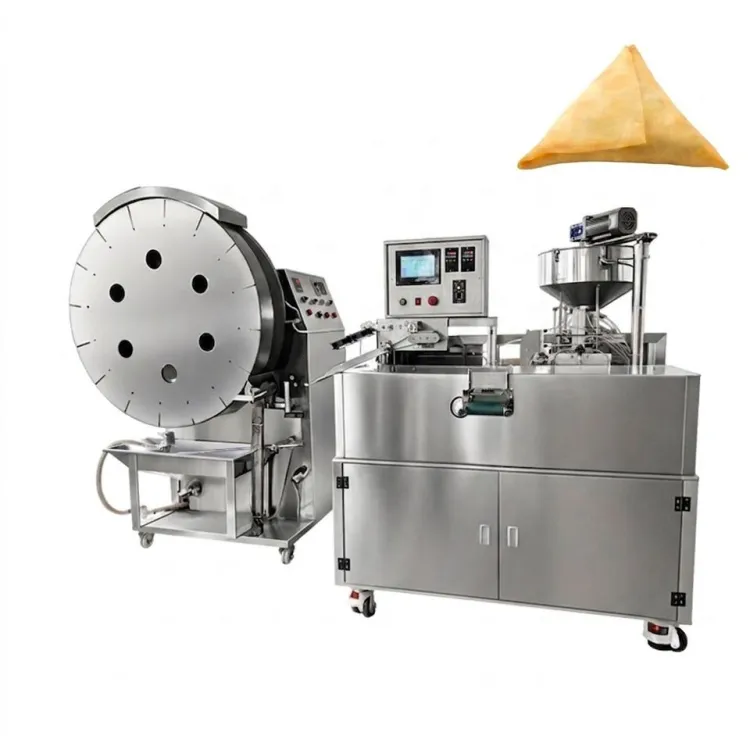 Industrial Automatic Samosa Empanada Making Machine Commercial Curry Puff Dough Folding Wrapper CECEL 1200pcs/hour 1 Year