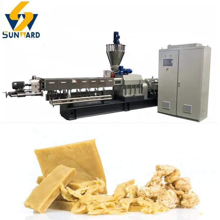 High Moisture Soy Protein Meat Process Machine Line Equipment High Moisture Extrusion Meat Analogue Plant
