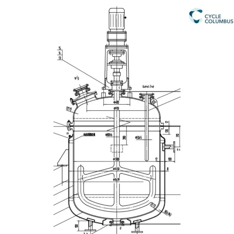 Customized Design Industrial Stainless Steel Liquid Mixer Equipment Chemical Reactor