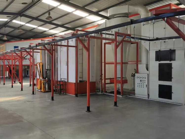 XCWDTDR CE Automatic Powder Coating Baking Line Plant Steel Substrate High Productivity Painting Equipment