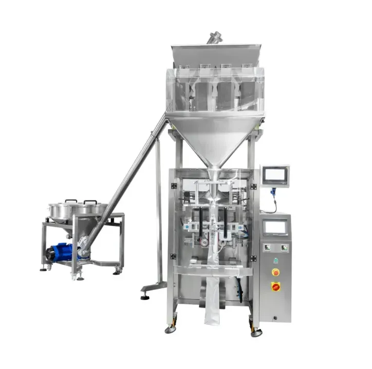 Big Pouch Packaging Machine Multi Linear Weighing Packing Powdered Milk Coconut Flake Pillow Bag Vertical Powder Production Line