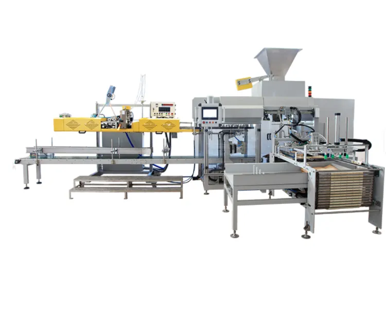 ZSG-1000A+FBK-332C Automatic 25kg Powder Granule Open Mouth Bagging Machine Packaging Packing Line for Pet Food|Chemical|Rice