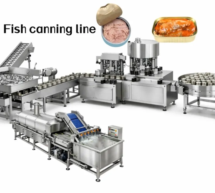 Small Scale Complete Fish Canning Production Line for Canned Tuna Sardines in Oil