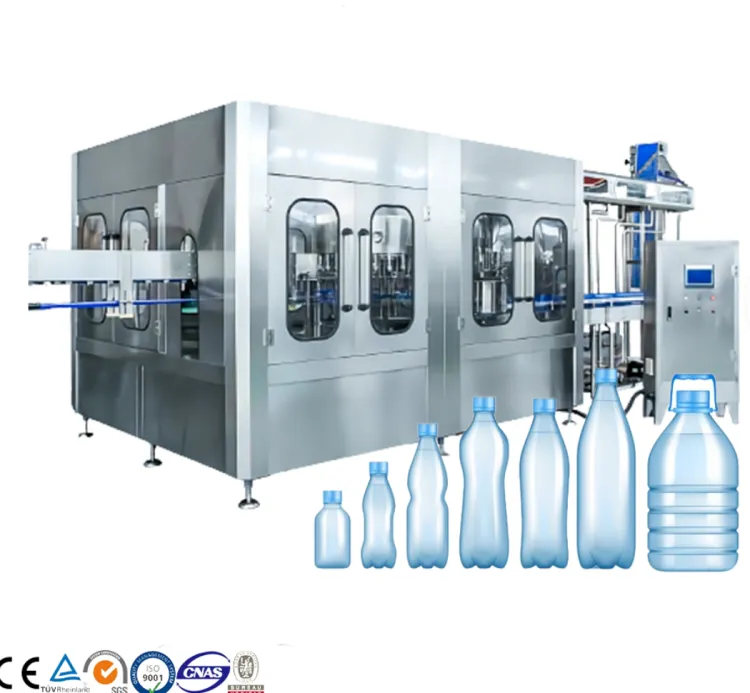 Fully Automatic Complete 2000BPH PET Bottled Drinking Mineral Water Filling Line