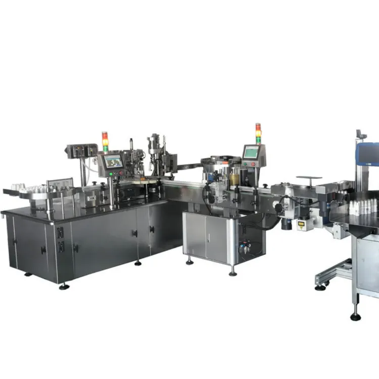 High Speed Automatic Electric Filling Line for Glass and Plastic Bottles Beverage & Chemical Applications