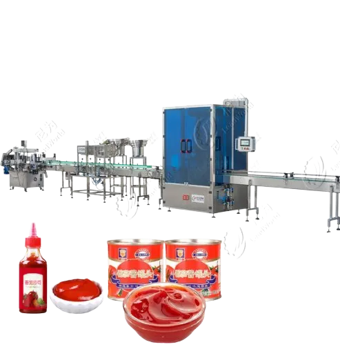 Industrial Tinned Tomatoes Canned Food Canning Production Line Sauce Machine Tomato Concentrate Production Line