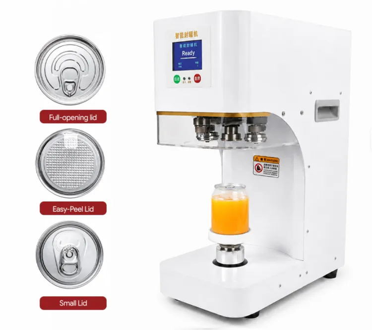 Automatic Sealing Machine Pet Tuna Can Sealer Soda Pop Canning Machine Plastic Polythene Sealing Machine