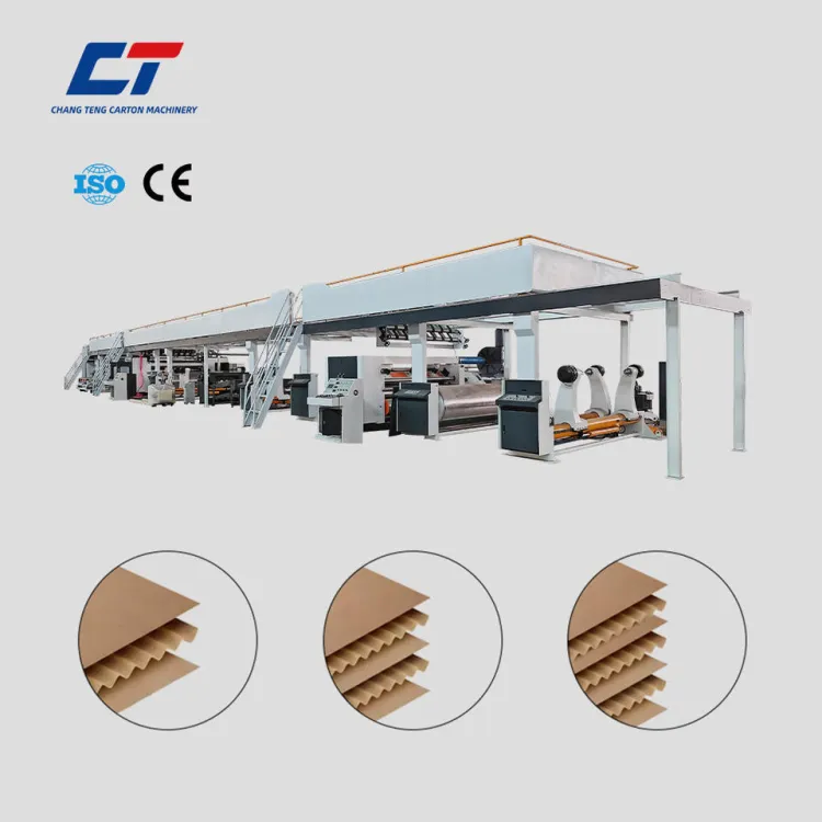 CHANGTENG High Speed Corrugated Board Production Line Automatic Corrugated Cardboard Making Machine