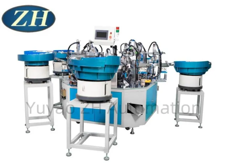ZH Automatic High-Speed Lipstick Container Assembly Line with PLC Control 1000-1300 PCS/hour Capacity High Adaptability