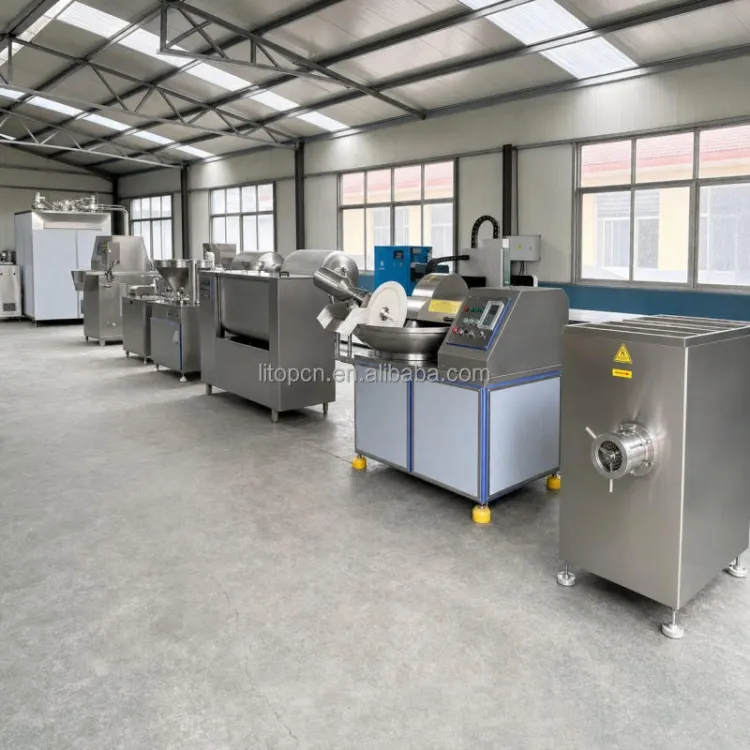 300kg/h Meat Processing Production Line Bacon Products Production Line Good Quality Ham Stuffing and Twisting Machine