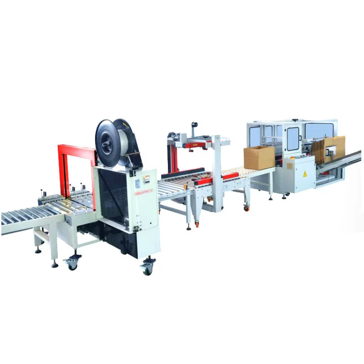 Automatic Packing Machine Cardboard Box Packing Production Line Strapping Packaging Machine Packing Line
