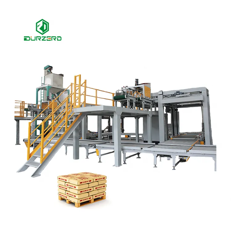 Fast Speed Automated Palletizer Wooden Pallet Bag Palletizing Systems High Level Palletizer