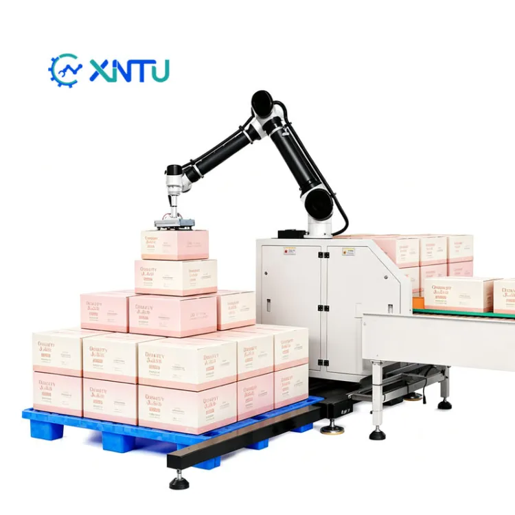 Compact Collaborative Robotic Palletizing System Easy-To-Install Box Stacking Palletizer for Use