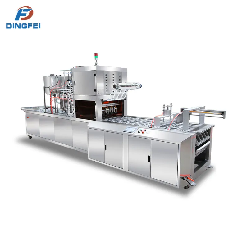Continuous Four-station Filling and Sealing Production Line: Fully Automatic Liquid Filling and Sealing Machine for Sauces