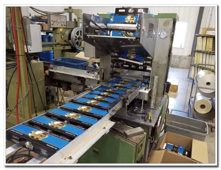 Automatic Multi-functional Cartooning Machine 40-60 Boxes/Min Gluing Closing Tea Bags Plastic Paper Electric Motor Sunyex