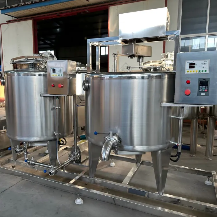 Full Automatic Cheese Production Line Cheese Making Machine Large Capacity Dairy Cheese Production Line Homogenizer