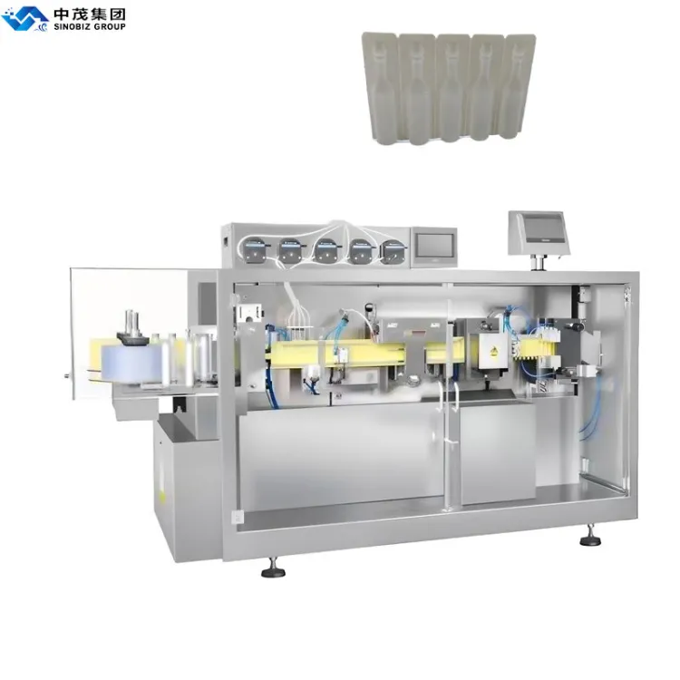 5 Nozzle Plastic Ampoule Form Fill Seal Machine with Electric Components for Single Dose