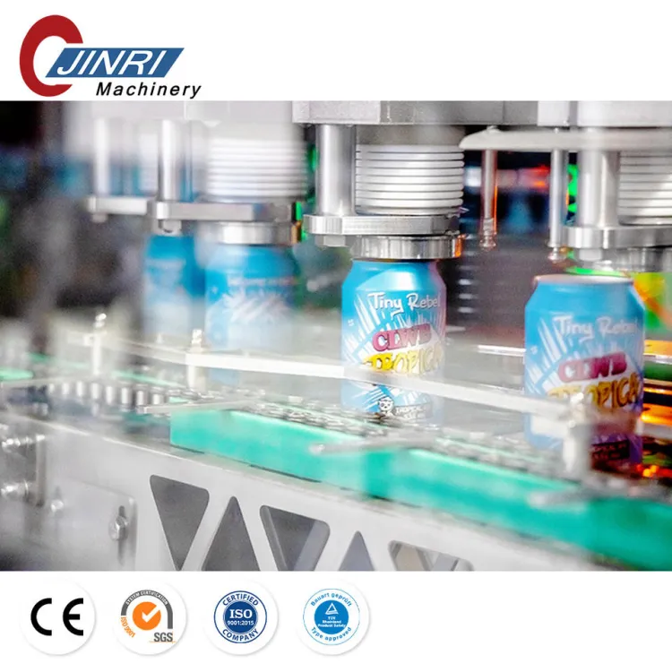 Automatic Aluminum Tin Can Filling Machine for Beer Carbonated Beverage Juice Soda Water Canning Production Line
