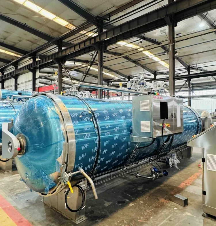 Full Automatic Steam Retort Sterilizer Commercial Pressure Autoclave for Meat Beans Cans Food Processing Equipment Energy