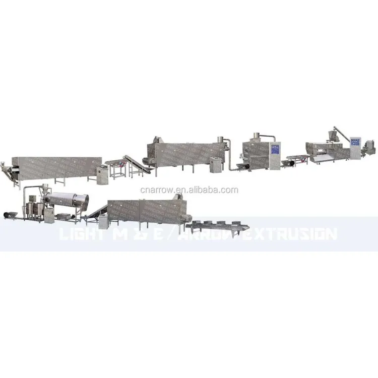 Automatic Cake and Vegetables Extruder Rice Mill Breakfast Cereal Production Line