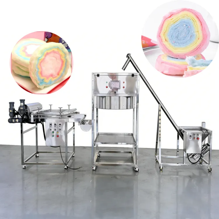 Fully Automatic Cotton Candy Production Line Efficient Cotton Candy Production Machine