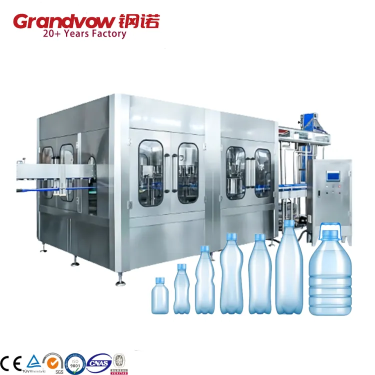 Complete Mineral Water Production Line Automatic Pure Water Bottling Machine