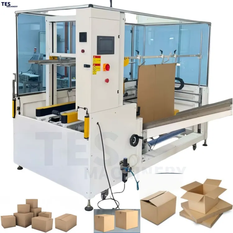 Fully Automated Carton Packing Line with case Packer case Erector case Sealer and Conveyor System for Packaging Production