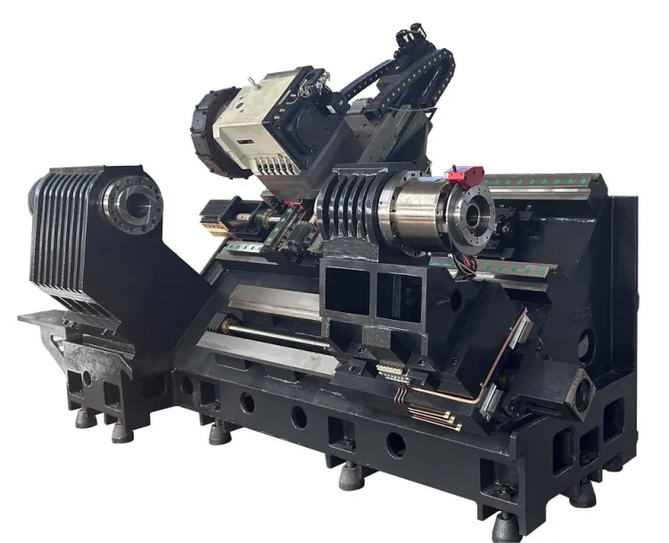 CNC Lathe 5000mm Large Turning Center 12-Station Power Turret 5-axis Fanuc System 3000mm Length Heavy Duty for Heavy Duty