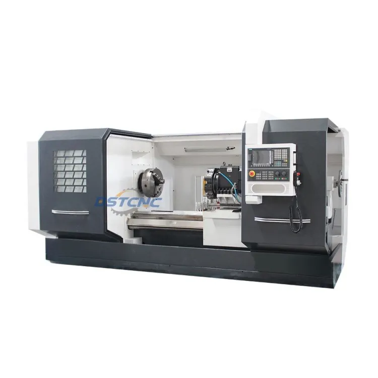 Premium Lathe CK6180 1500mm Heavy Duty Large Flat Bed Metal Working Horizontal CNC Turning Lathe 4station Turret GSK Single