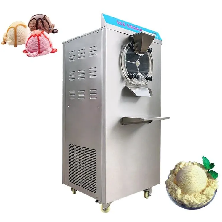Vertical Drink Food Shop Iced Coffee Frozen Italian Gelato Sorbet Hard Serve Ice Cream Machine Batch Freezer Gelato Machine