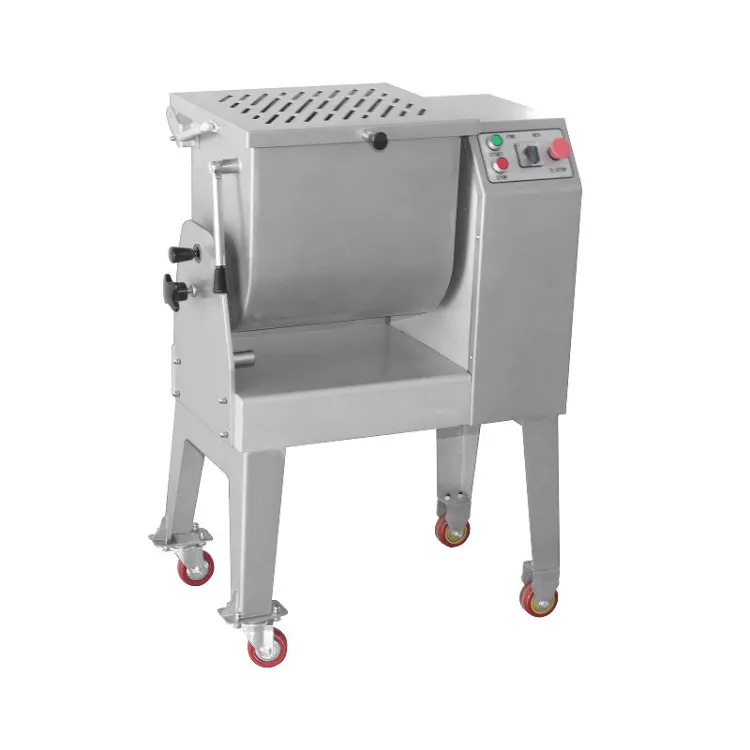 Stainless Steel Commercial Kitchen Mixing Equipment High Efficiency 40L Processed Food Volume 150kg/h Meat Stuffing Mixer