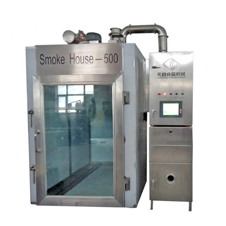 Quality Smokehouse Steam Heated Cooking Sausage Making Machine 304 Stainless Steel 1000kg/time Capacity for