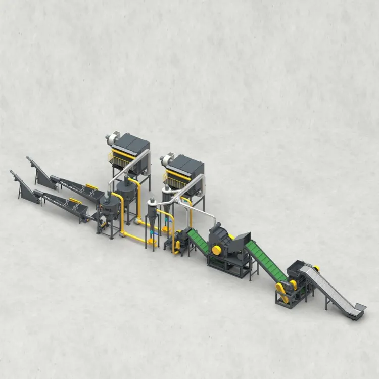 Fully Automatic Wind Turbine Blade Recycling Line for Decommissioned Windmill Composite Blades