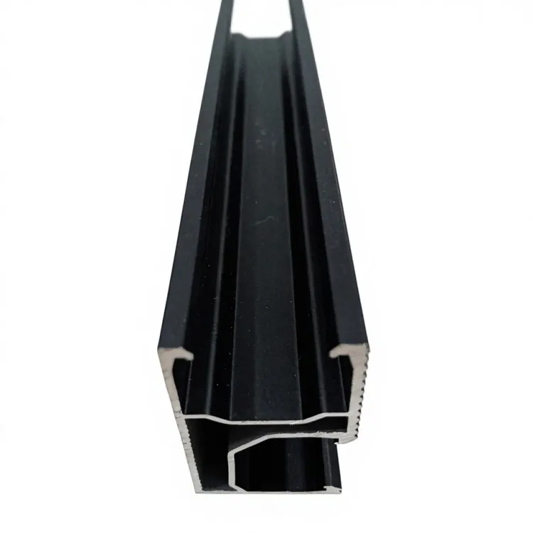 YZ Black Aluminum Solar Rail PV Panel Kit with Open Field Fixing System Quick Installation & 25-Year Warranty