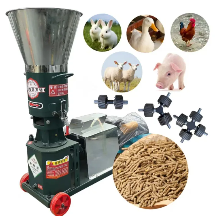 Complete 2-5 Ton/Hour Livestock and Poultry Feed Pellet Production Line, From