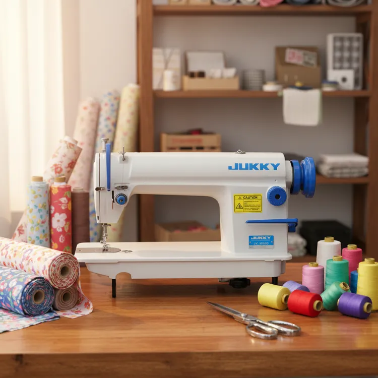 JUKKY JK-8500 Industrial Metal Straight Stitch Iron Equipment Clothing Flat Sewing Machine with Single Needle Machine a Coudre