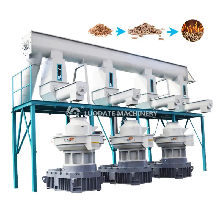 Biomass Rice Husk Pellet Machine Industrial Pellet Press Wood CE Certified Biofuel Pellet Maker