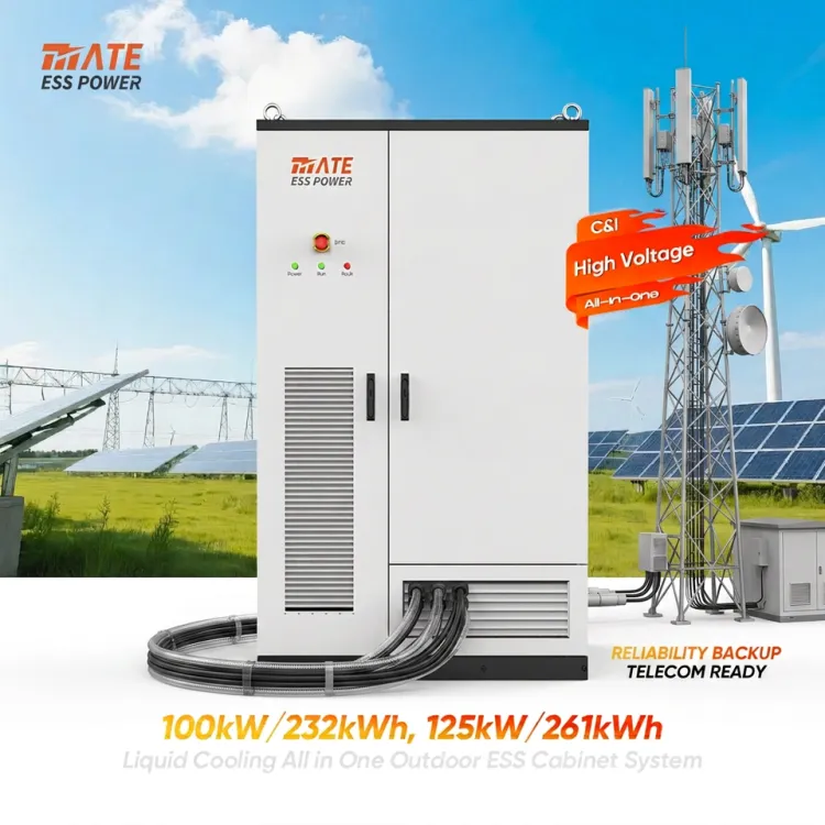 All-in-One 100kW 232kWh 125kw 261kwhl Liquid Cooling BESS Battery Energy Storage Cabinet System for Communication Base Station